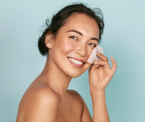 Model with clean skin 